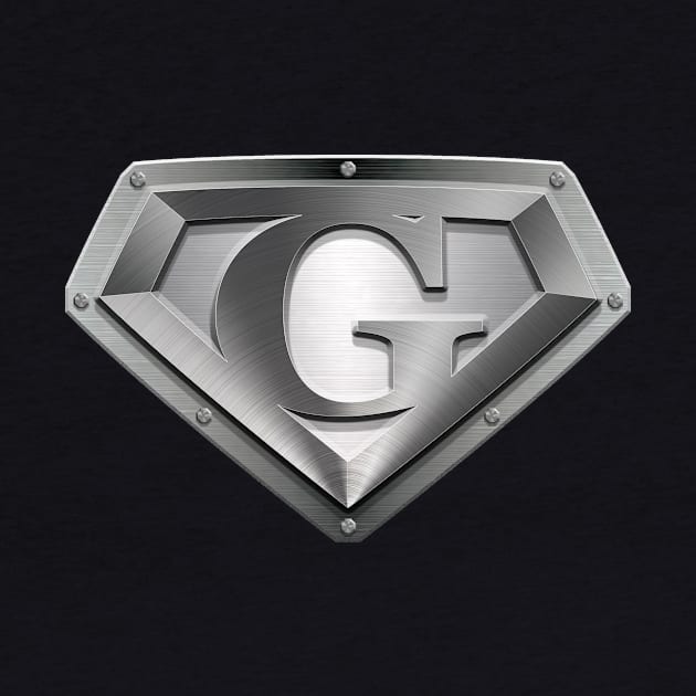 Steel Plated Diamond Shaped G by TheGraphicGuru